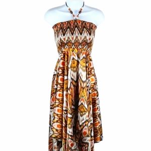 1.2.3. Sun dress with handkerchief hem hem dress